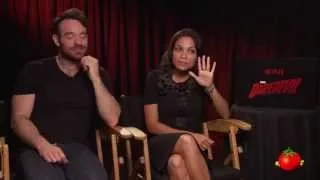 Rosario Dawson & Charlie Cox of Daredevil Take Marvel Universe Quiz