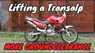 How To Lift A Honda Transalp For Offroad | Suspension Mod