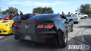 INSANE 900hp YSI C7 Z06 vs 800hp ZR1 vs Nitrous Viper & more race on the STREET!!!