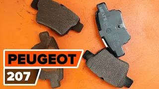 How to change rear brake pads on PEUGEOT 207 [TUTORIAL AUTODOC]