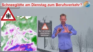 Wintereinbruch & Kälterückfall! Dienstag Glätte zum Berufsverkehr? Update Schnee & Monatsverlauf.