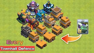 Max Witch Golem Army vs Every Townhall Defence || Clash Of Clan