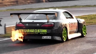 Single Turbo 1JZ-GTE Nissan Silvia S15 w/ Japspeed Exhaust Sound & Drifting