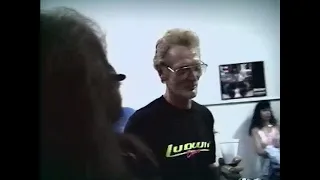 GINGER BAKER at Ludwig drum clinic North Hollywood - June 22, 1991 - also Bun E. Carlos, Hunt Sales
