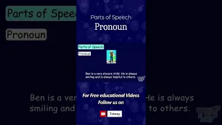 Pronoun in English | Parts of Speech | Spoken English | Pronoun in English Grammar #shorts