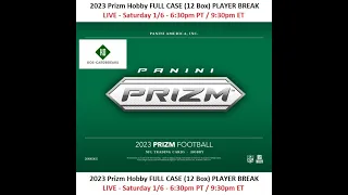 2023 Prizm Football Hobby Full Case Player Break #1 - 1/6/24