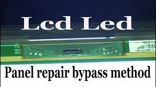 LCD LED TV panel repair bypass methods.#Pro Hack