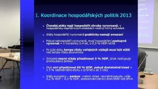 Ztratí členské státy ekonomickou a fiskální suverenitu? - Seminář v Evropském domě (27.3.2013)