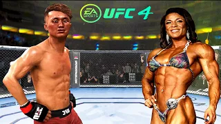 UFC4 | Dooho Choi vs. Girl Bodybuilder (EA Sports UFC 4) mma wwe