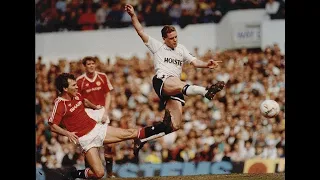 Bryan Robson vs Gascoigne | vs Tottenham | 1989 English First Division | All Touches & Actions