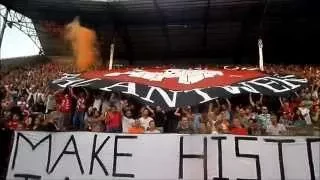 Tifo Antwerp Dynamite tegen Patro Eisden