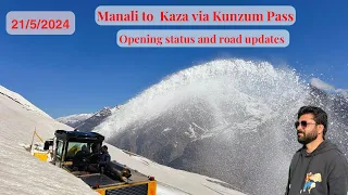 Manali to Kaza via Kunzum Pass: Latest Road Conditions and Updates #manali #kaza #kunzumpass