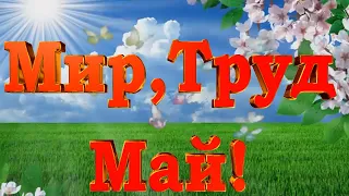 Поздравление с 1 Мая!Красивое поздравление с Первомаем!