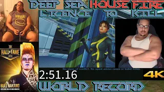 HOUSE FIRE NOT DEAD YET! Deep Sea (World Record) LTK INSANE Perfect Dark XBLA 2:51 4K 60 FPS