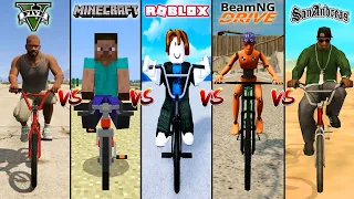 GTA 5 BMX vs Minecraft BMX vs Roblox BMX vs BeamNG drive BMX vs GTA SA BMX - WHICH IS BEST?