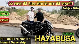New Hayabusa Ownership Review 2024 |  Gen 3 | best super bike in India ? Pros and cons of Hayabusa
