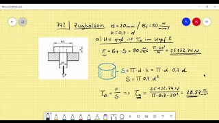 Aufgabe 742 Zugbolzen
