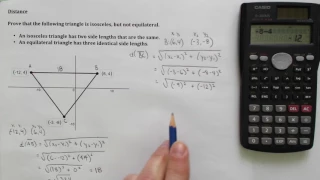 Finding the Distance between Two Points / Length of a Line Segment Example