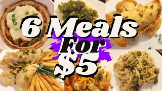 Variety Is Possible! 6 Dollar Tree Meals for $5 - Extreme Grocery Budget Challenge