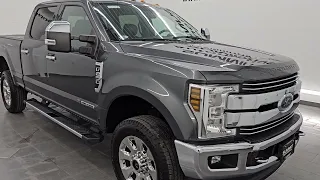 2018 FORD F250 LARIAT FX4 POWERSTROKE DIESEL MAGNETIC GRAY 4K WALKAROUND 14378Z