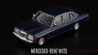 Mercedes-Benz 230E W123 Lapisblau // Minichamps // Масштабные модели автомобилей Германии 1:43