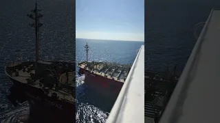 ⚡Vessel With Another Vessel🪜🧭🚢 || 🛟 Bridge Wing View 🪟 || #asmr #shorts #viral #trending