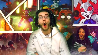 GETTING ALL 6 ENDINGS! FIRST TIME PLAYING FIVE NIGHTS AT FREDDY’S SECURITY BREACH!