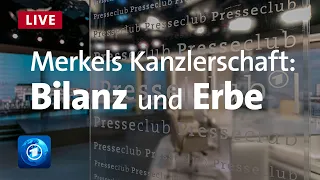 Merkels Kanzlerschaft: Bilanz und Erbe I ARD-Presseclub