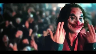 joker puts on a happy face with blood theater audience reaction