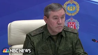Russia's armed forces chief seen for first time since June's mutiny