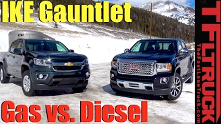 2017 Chevy Colorado vs GMC Canyon Duramax Ike Gauntlet Review: World's Toughest Towing Test