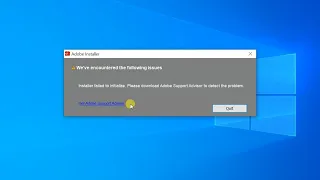 How to fix Adobe Installer error, "Installer failed to initialize, Please download ..."