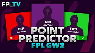 FPL Point Predictor | GAMEWEEK 2 | Fantasy Premier League | 20/21