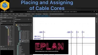 EPLAN Electric P8: Placing and Assigning of Cable Cores #eplan #eplanp8 #electrical