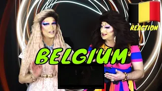 BELGIUM  🇧🇪 ESC 2019 REACTION VIDEO | AMERICAN DRAG QUEENS | Eliot "Wake Up"