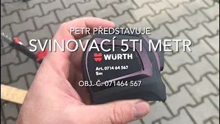 Würth / Měřící technika: Kapesní svinovací 5ti metr