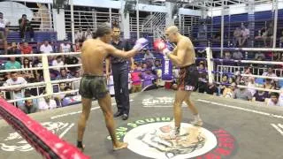 Dave Leduc (Tiger Muay Thai) vs Anthony (Yudtajak Muay Thai) @ Bangla Stadium 16/5/2014