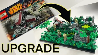 LEGO STAR WARS BATTLE PACK - Kashyyyk Troopers - SPEED BUILD MOC DIORAMA - 75035