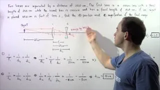 Concave and Convex Lens Combination Example