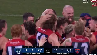 THE MOST INCREDIBLE END TO AN AFL GAME EVER!! Max Gawn after the siren!!! Geelong vs Melbourne