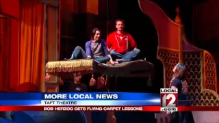 Bob Herzog gets flying carpet lessons for Disney’s Aladdin Jr.