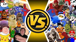 MEME INFINITY WAR! Cartoon Fight Club MEME MOVIE!