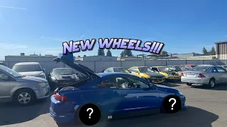 THE RSX GETS NEW WHEELS!!!