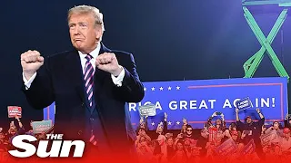 President Trump dances to YMCA at Ohio rally