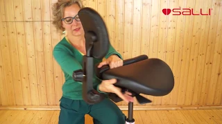 Как установить опору для спины Stretching Support для стула-седла Salli