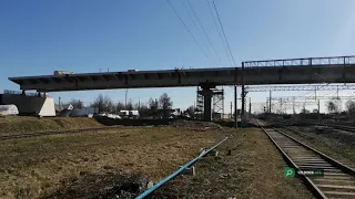 В Вышнем Волочке завершился этап надвига пролётного строения над путями Октябрьской железной дороги