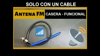 ANTENA CASERA para RADIO FM | Antena HD | ANTENA PARA RADIO hecha con solo 1 cable | Fácil y rápida