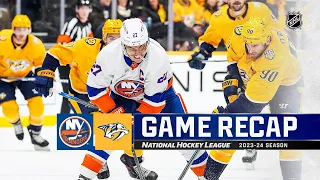 Islanders @ Predators 1/13 | NHL Highlights 2024