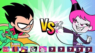 Teen Titans Go Jump Jousts 2 Robin vs Jinx Who’s better fighter | Cartoon Network Games