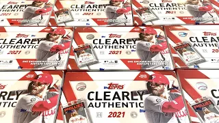 NEW RELEASE!  2021 TOPPS CLEARLY AUTHENTIC HALF CASE OPENING!